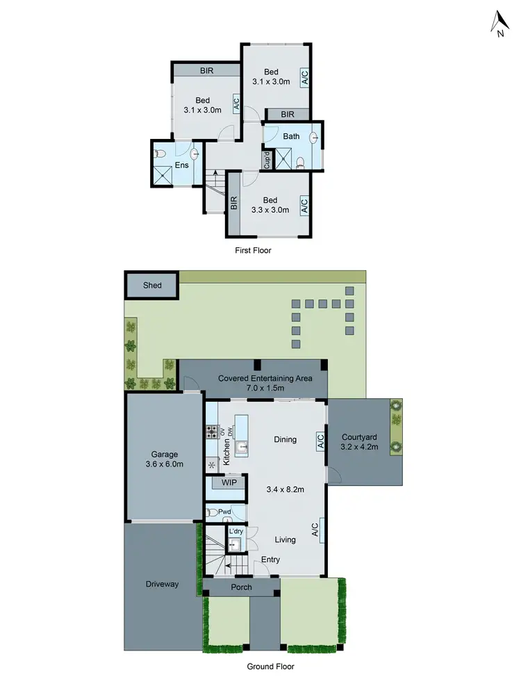 Floorplan of Homely townhouse listing, 30B Macrina Street, Oakleigh East VIC 3166