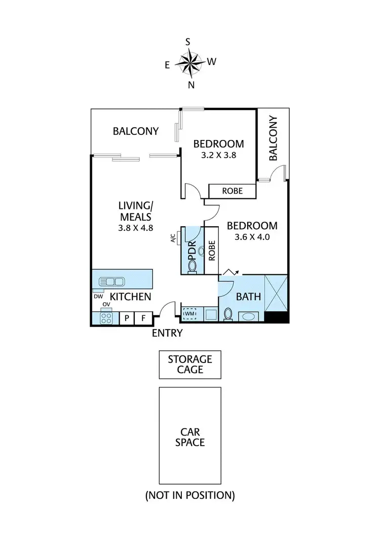 Floorplan of Homely apartment listing, 204/69 Marshall Street, Ivanhoe VIC 3079
