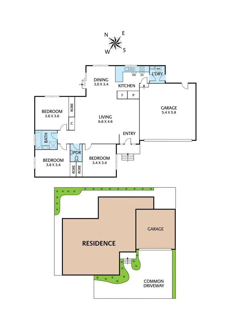 Floorplan of Homely unit listing, 3/1 Graeme Avenue, Montmorency VIC 3094