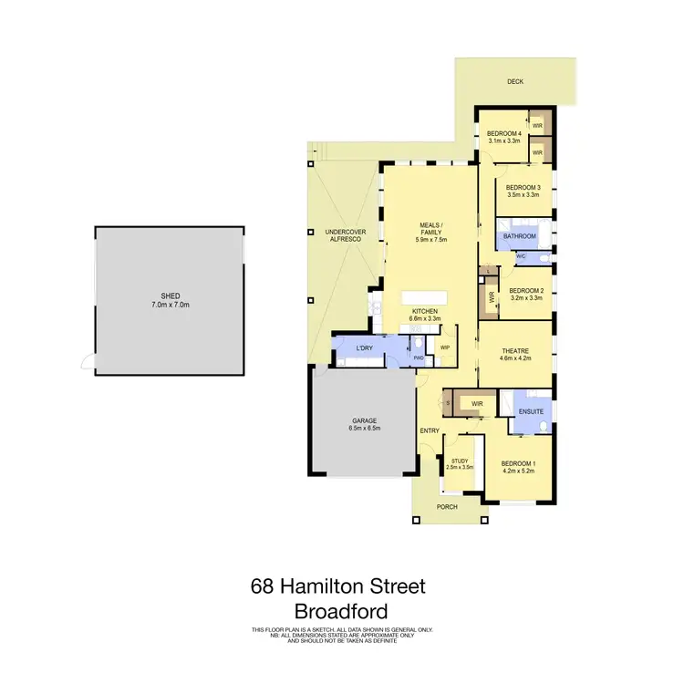 Floorplan of Homely house listing, 68 Hamilton Street, Broadford VIC 3658