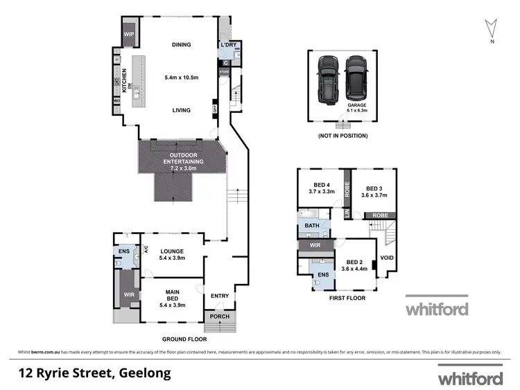 Floorplan of Homely house listing, 12 Ryrie Street, Geelong VIC 3220