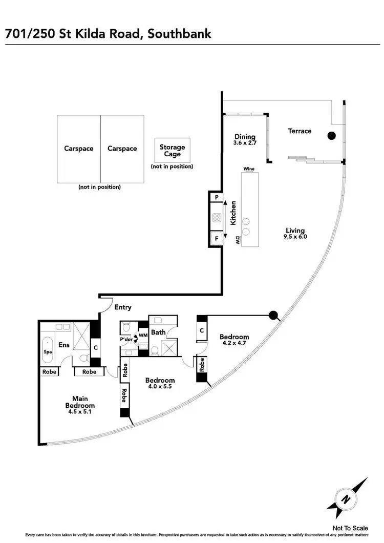 Floorplan of Homely apartment listing, 701/250 St Kilda Road, Southbank VIC 3006