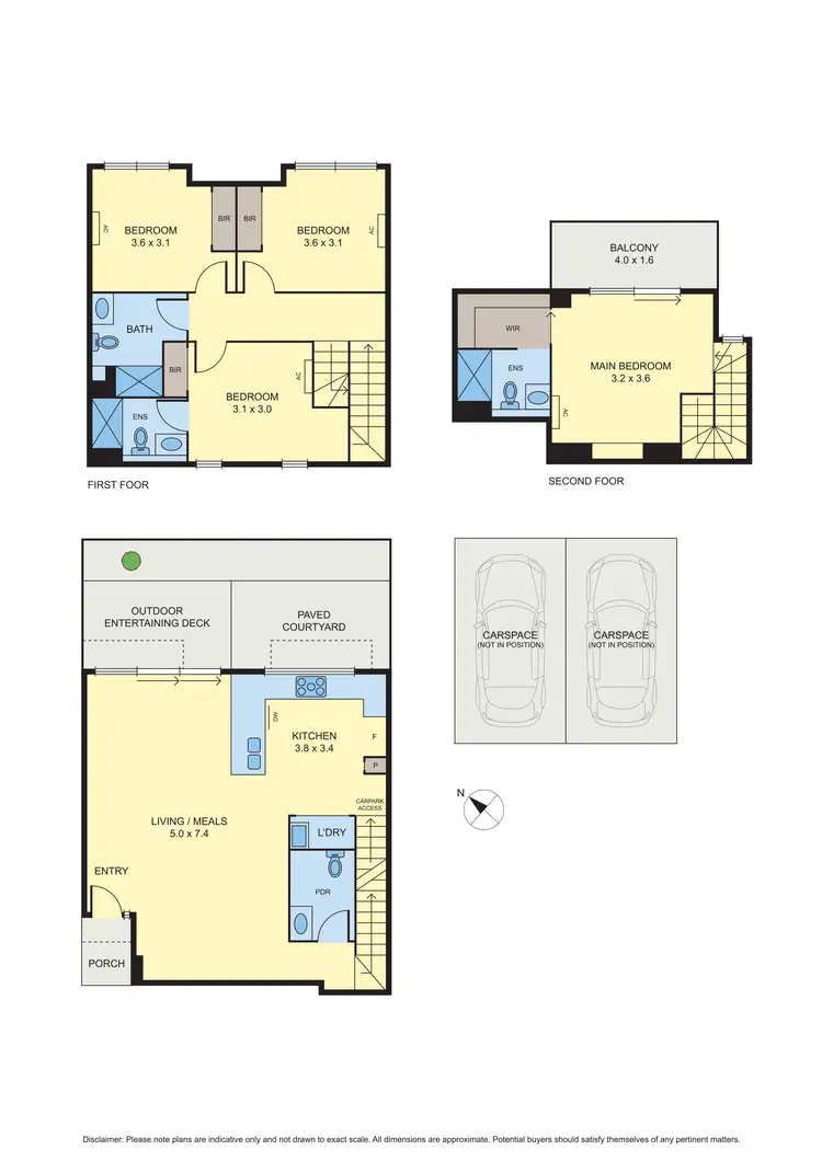Floorplan of Homely townhouse listing, 3/23 Toolambool Road, Carnegie VIC 3163