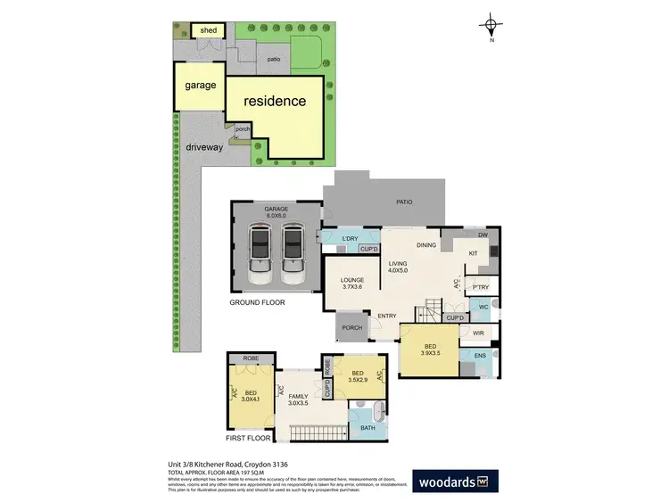Floorplan of Homely townhouse listing, 3/8 Kitchener Road, Croydon VIC 3136
