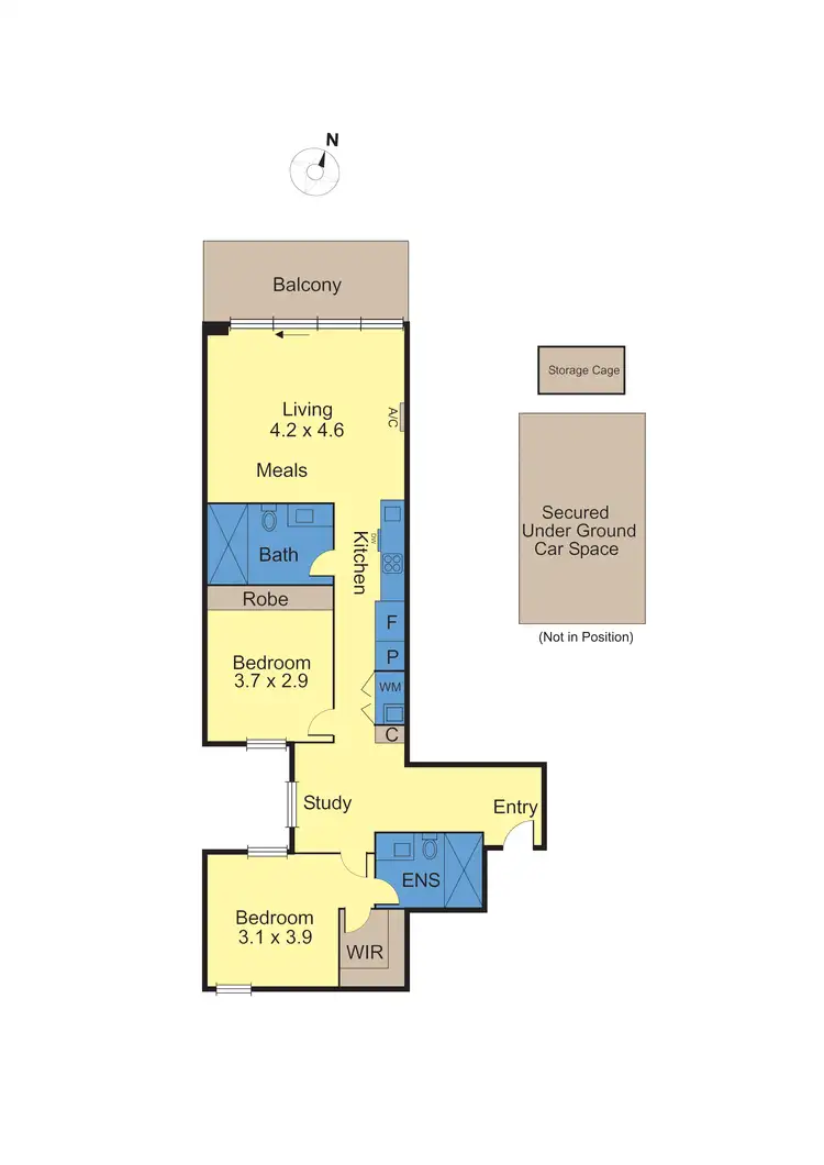 Floorplan of Homely apartment listing, 32/523 Burwood Road, Hawthorn VIC 3122