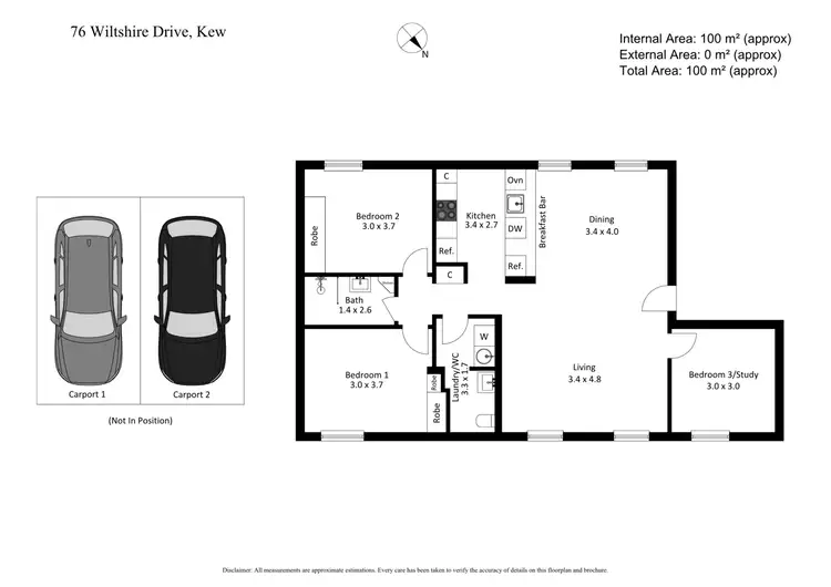 Floorplan of Homely apartment listing, 76 Wiltshire Drive, Kew VIC 3101