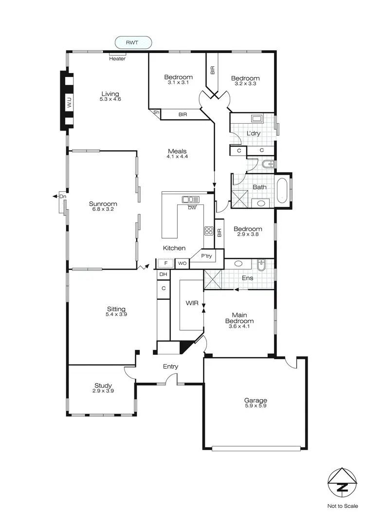 Floorplan of Homely house listing, 54 Stirling Drive, Lake Gardens VIC 3355