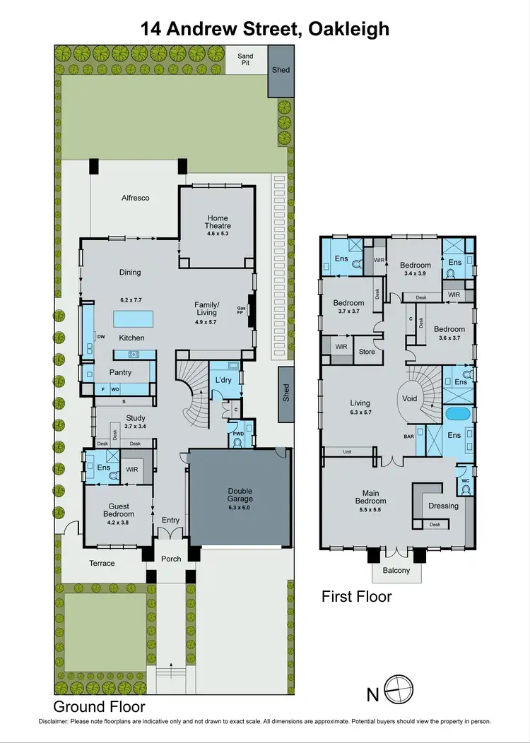 Floorplan of Homely house listing, 14 Andrew Street, Oakleigh VIC 3166