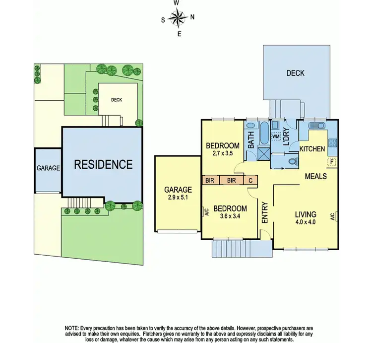 Floorplan of Homely unit listing, 2/83 Nell Street, Greensborough VIC 3088