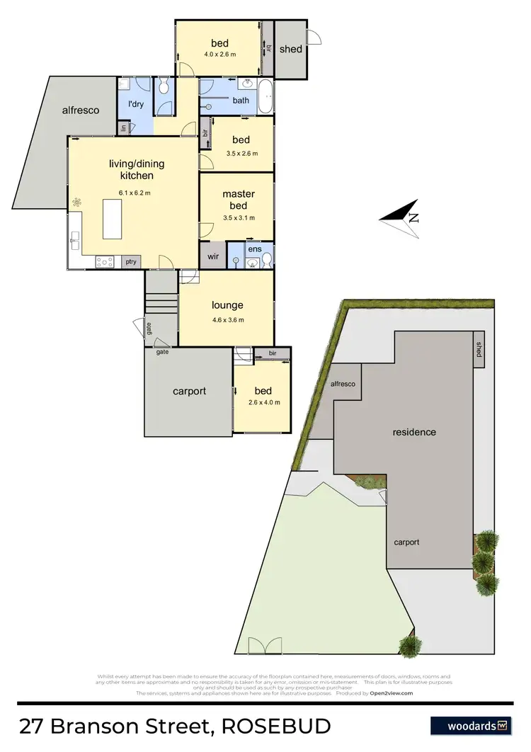 Floorplan of Homely house listing, 27 Branson Street, Rosebud VIC 3939