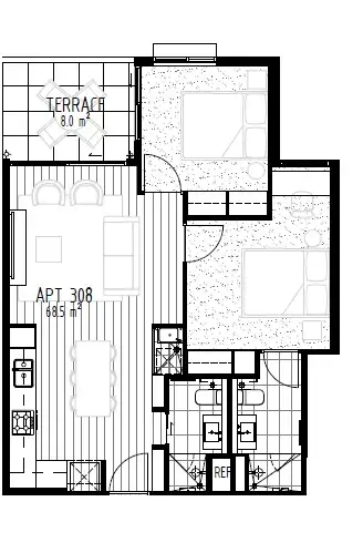 Floorplan of Homely apartment listing, 6 Percy Place, Prahran VIC 3181