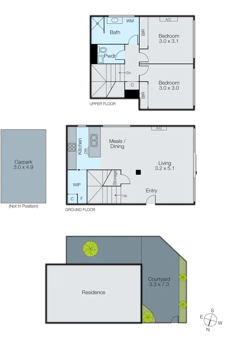 Floorplan of Homely townhouse listing, 21/458 St Kilda Road, Melbourne VIC 3000