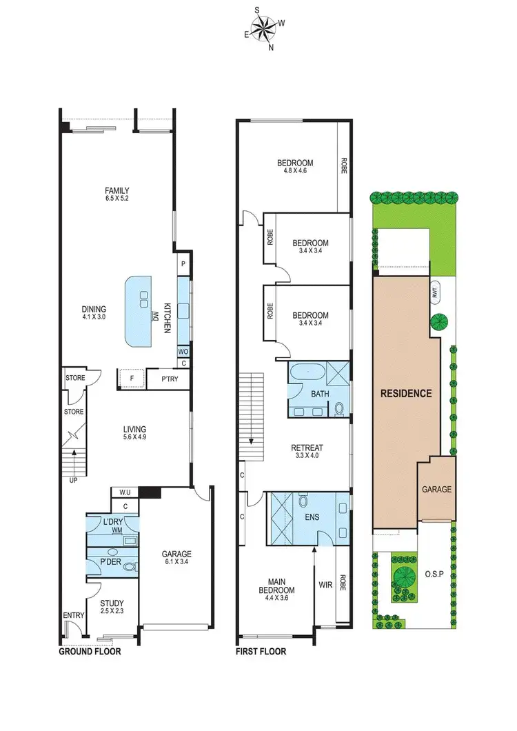 Floorplan of Homely townhouse listing, 14A Ardwick Street, Bentleigh VIC 3204