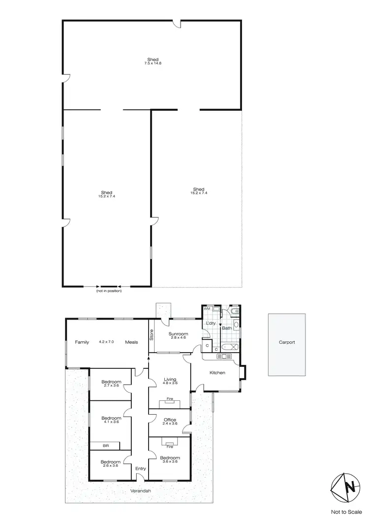Floorplan of Homely house listing, 2172 Ballarat Maryborough Road, Ascot VIC 3364