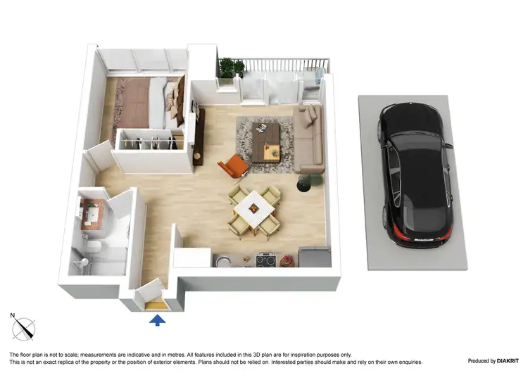 Floorplan of Homely apartment listing, 3101/135 City Road, Southbank VIC 3006