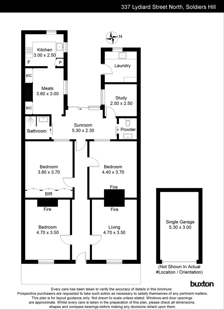 Floorplan of Homely house listing, 337 Lydiard Street North, Soldiers Hill VIC 3350