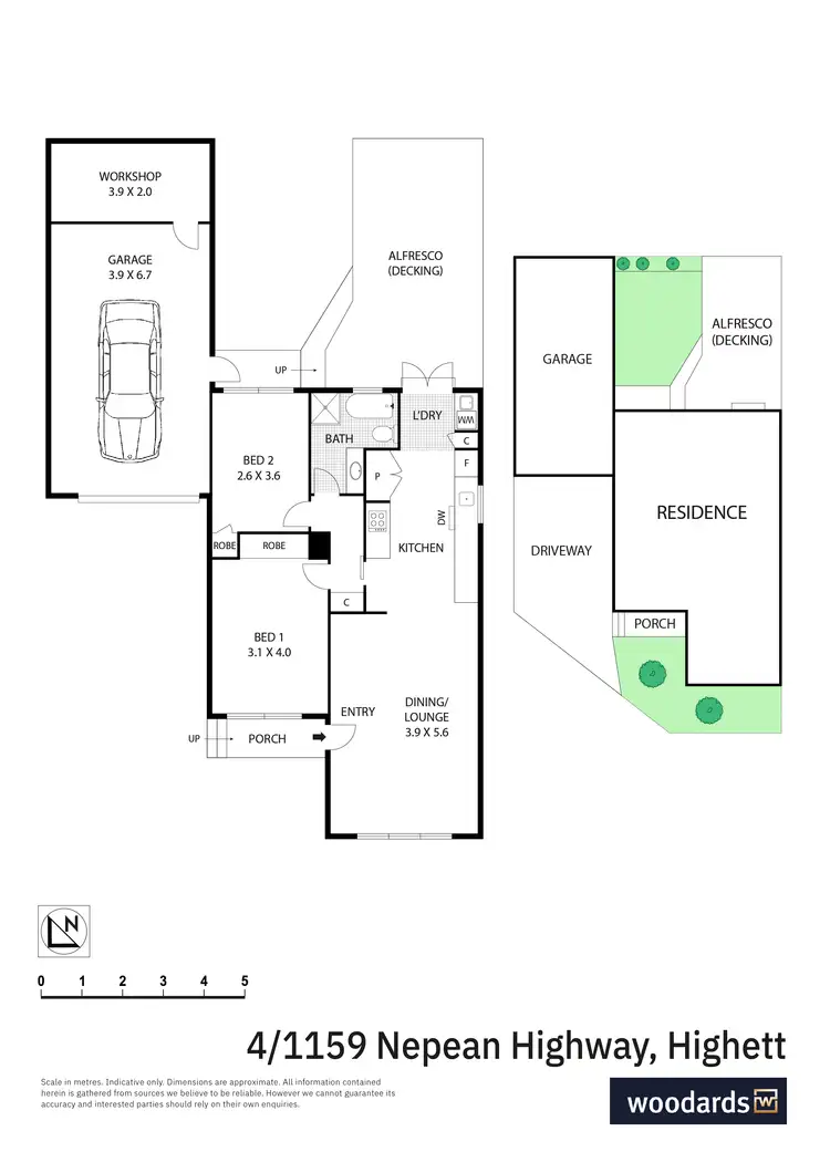 Floorplan of Homely unit listing, 4/1159 Nepean Highway, Highett VIC 3190