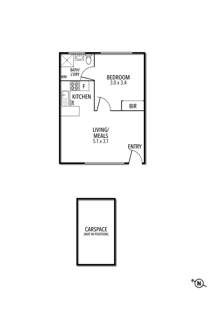 Floorplan of Homely apartment listing, 2/20-22 Sandown Road, Ascot Vale VIC 3032