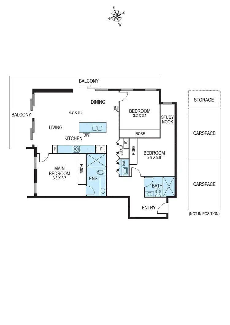 Floorplan of Homely apartment listing, 104/10-12 Station Avenue, Mckinnon VIC 3204