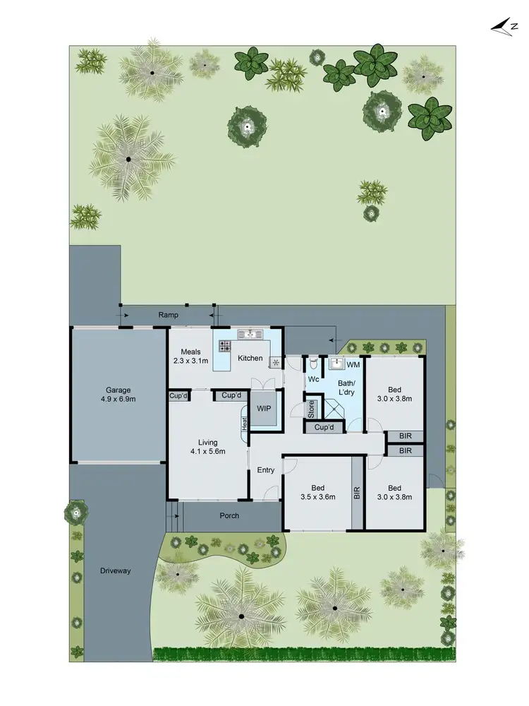 Floorplan of Homely house listing, 94 Marianne Way, Mount Waverley VIC 3149