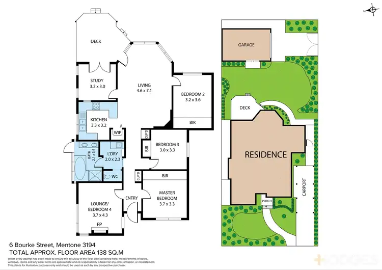 Floorplan of Homely house listing, 6 Bourke Street, Mentone VIC 3194