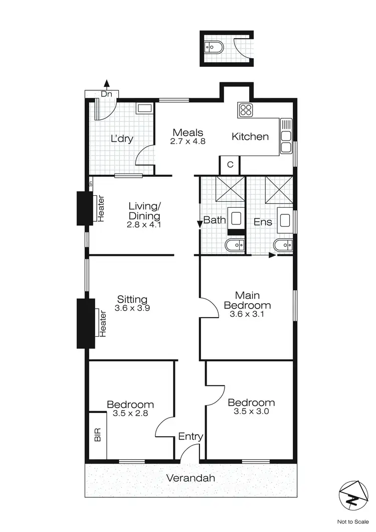 Floorplan of Homely house listing, 113 Scott Parade, Ballarat East VIC 3350