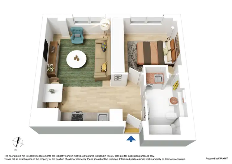 Floorplan of Homely apartment listing, 36/187 Collins Street, Melbourne VIC 3000