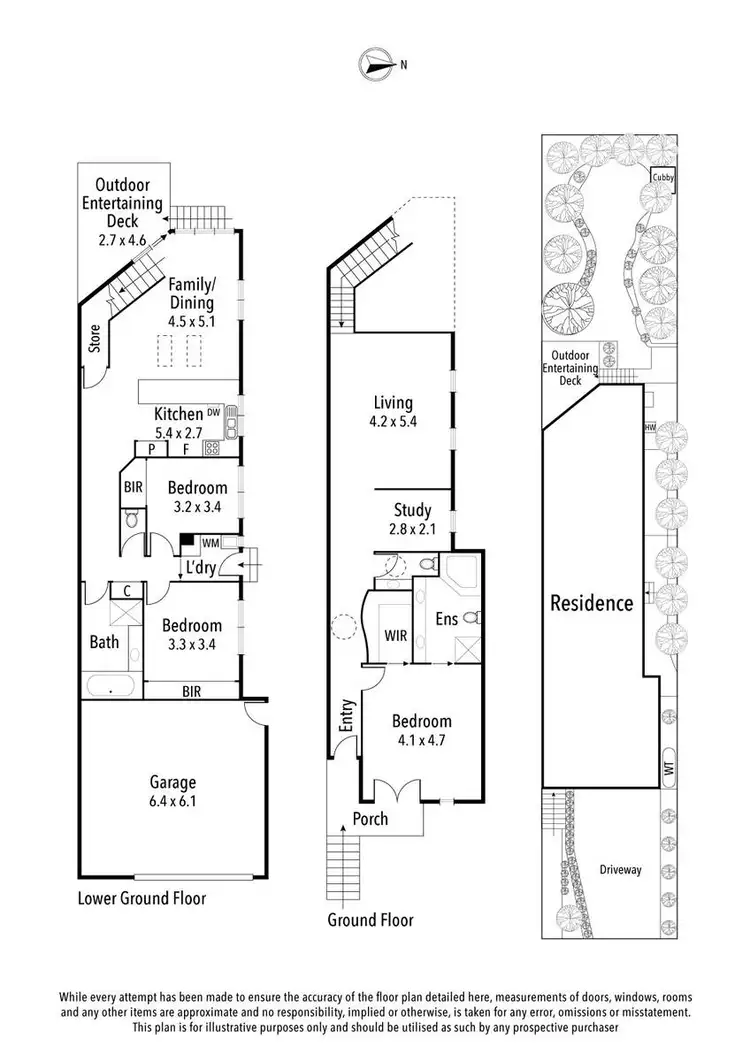 Floorplan of Homely townhouse listing, 17A Hylton Crescent, Rosanna VIC 3084