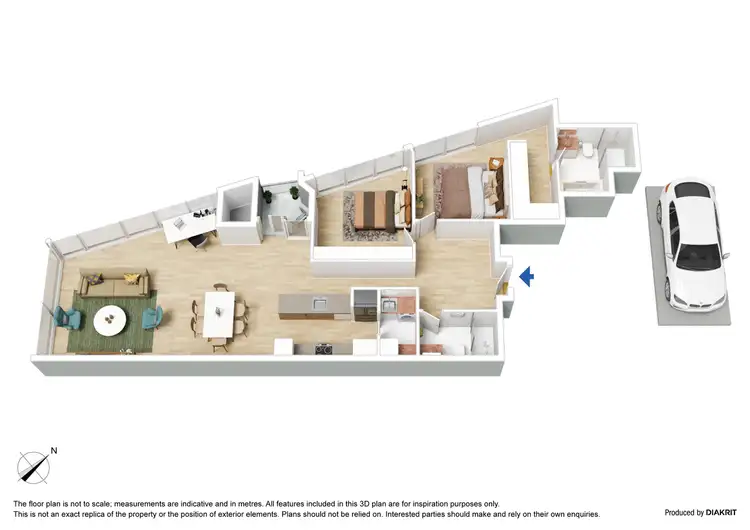 Floorplan of Homely apartment listing, 4007/7 Riverside Quay, Southbank VIC 3006