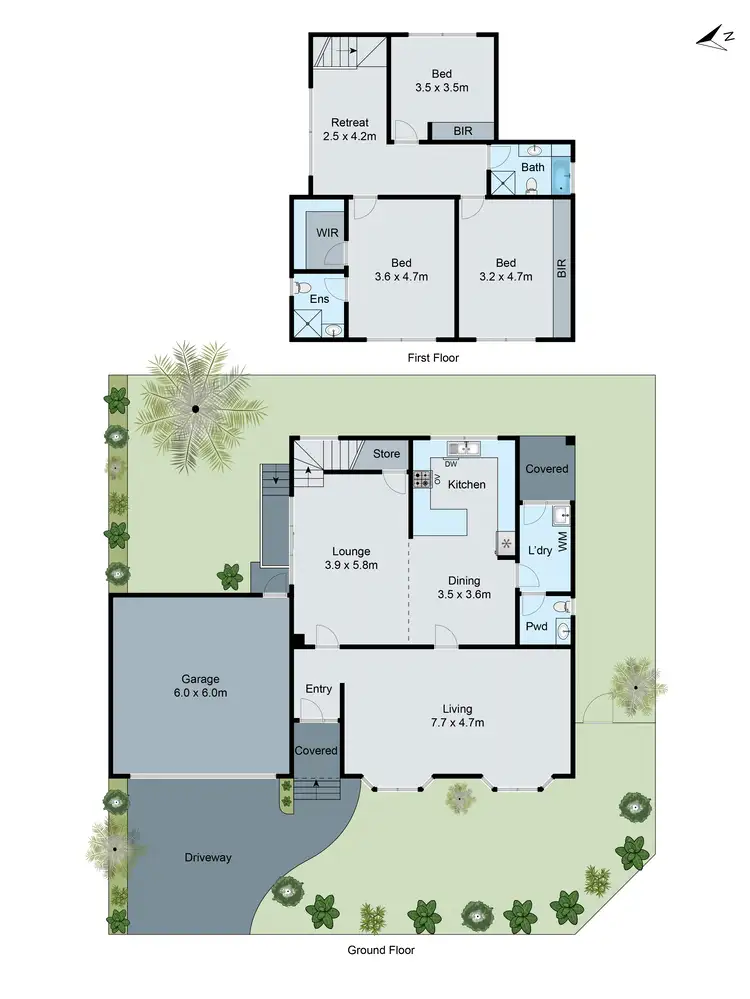 Floorplan of Homely townhouse listing, 1/4 Prospect Street, Mount Waverley VIC 3149