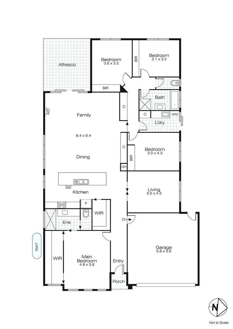Floorplan of Homely house listing, 5 Hillman Grove, Lucas VIC 3350