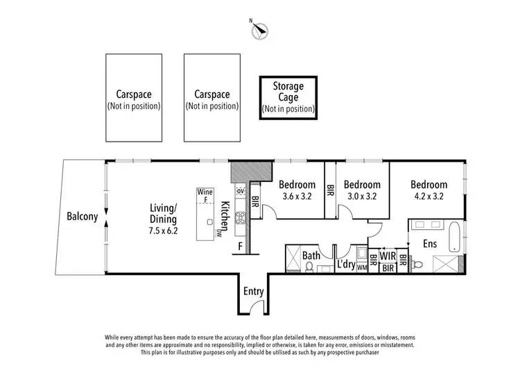 Floorplan of Homely apartment listing, 105b/173 The Boulevard, Ivanhoe East VIC 3079