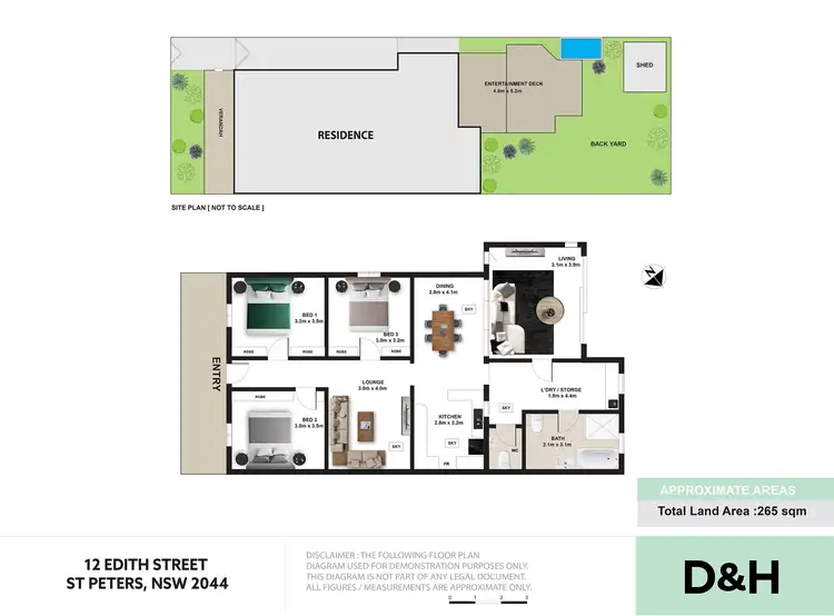 Floorplan of Homely house listing, 12 Edith Street, St Peters NSW 2044