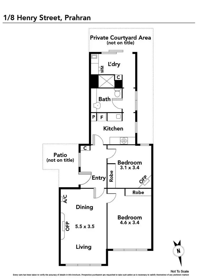 Floorplan of Homely apartment listing, 1/8 Henry Street, Prahran VIC 3181