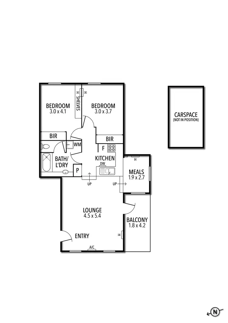 Floorplan of Homely apartment listing, 2/42 Grattan Place, Carlton VIC 3053