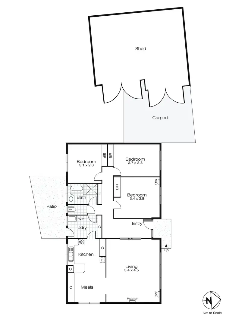 Floorplan of Homely house listing, 351 Forest Street, Wendouree VIC 3355