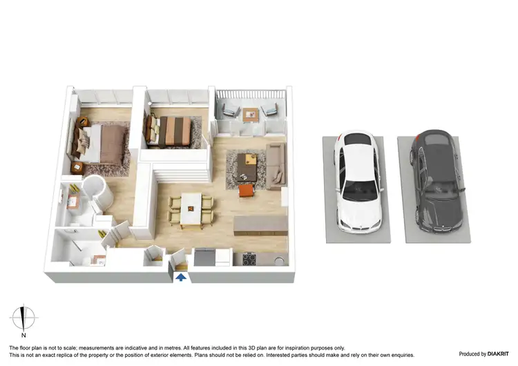 Floorplan of Homely apartment listing, 1503/22 Dorcas Street, Southbank VIC 3006