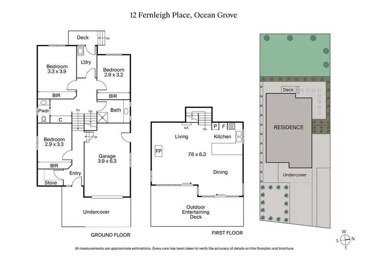 Floorplan of Homely house listing, 12 Fernleigh Place, Ocean Grove VIC 3226