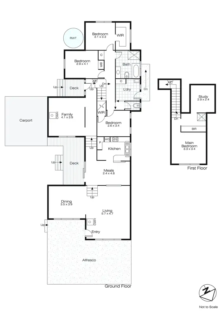 Floorplan of Homely house listing, 1 Hopwood Street, Gordon VIC 3345