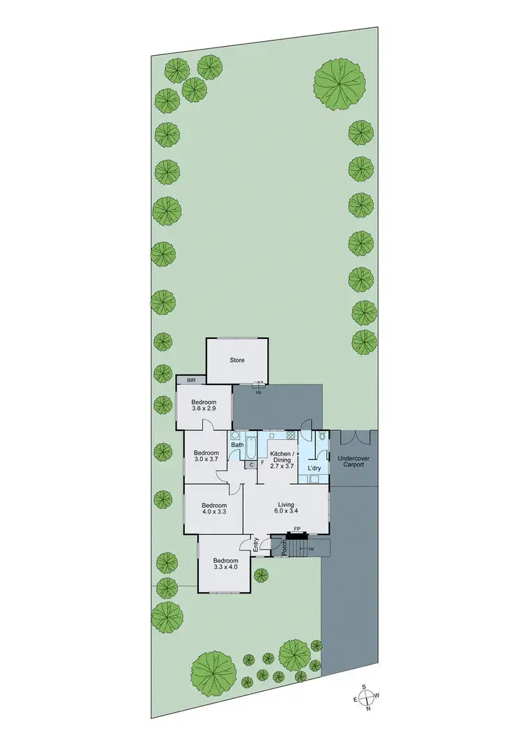 Floorplan of Homely house listing, 4 Woonah Street, Chadstone VIC 3148