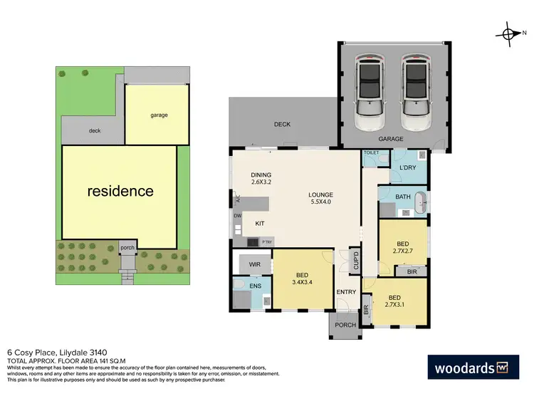 Floorplan of Homely unit listing, 6 Cosy Place, Lilydale VIC 3140