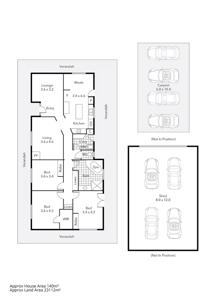 Floorplan of Homely house listing, 10 Miners Hut Road, Haddon VIC 3351