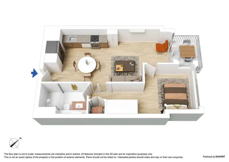 Floorplan of Homely apartment listing, 3604/639 Lonsdale Street, Melbourne VIC 3000