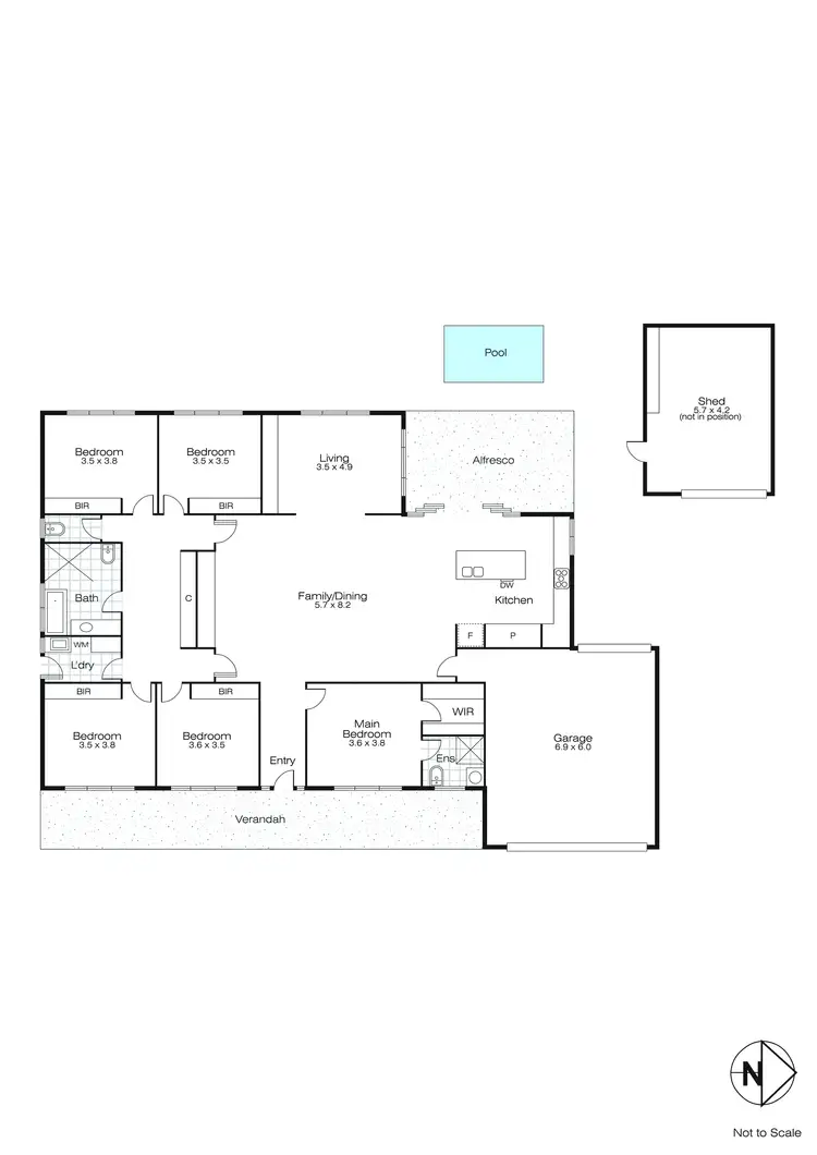 Floorplan of Homely house listing, 86 Hermitage Avenue, Mount Clear VIC 3350