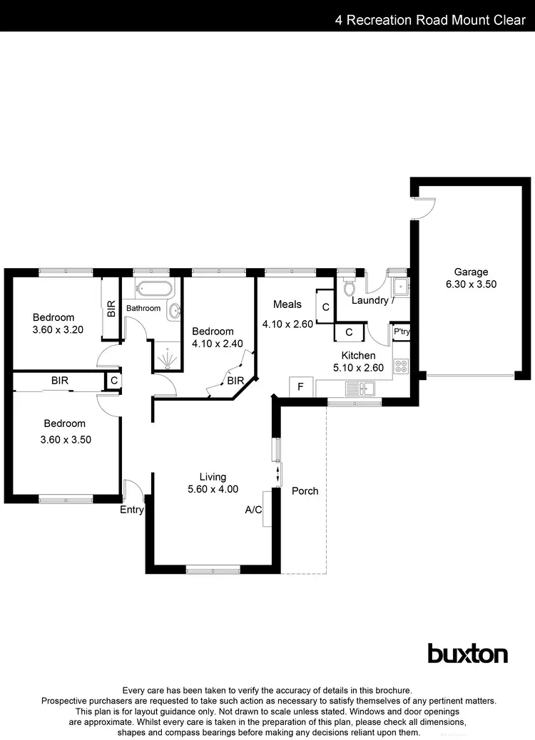 Floorplan of Homely house listing, 4 Recreation Road, Mount Clear VIC 3350