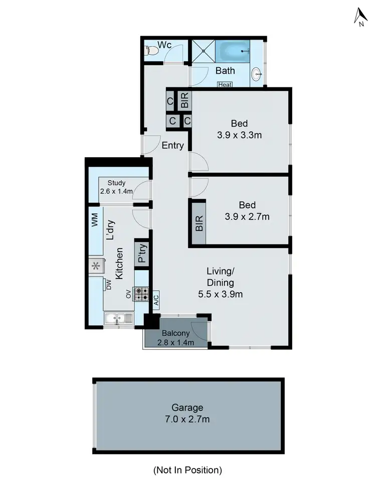Floorplan of Homely apartment listing, 5/329 Dandenong Road, Prahran VIC 3181