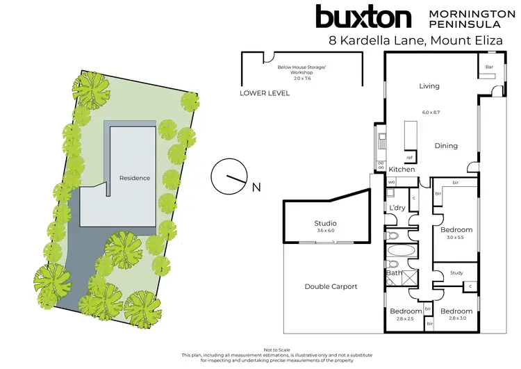 Floorplan of Homely house listing, 8 Kardella Lane, Mount Eliza VIC 3930