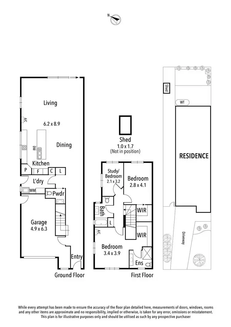 Floorplan of Homely townhouse listing, 106A Liberty Parade, Bellfield VIC 3081