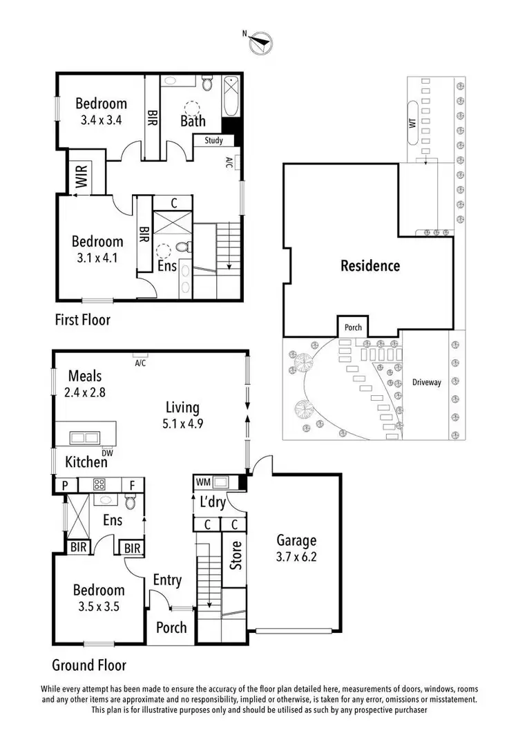 Floorplan of Homely townhouse listing, 5/186-188 Liberty Parade, Heidelberg West VIC 3081