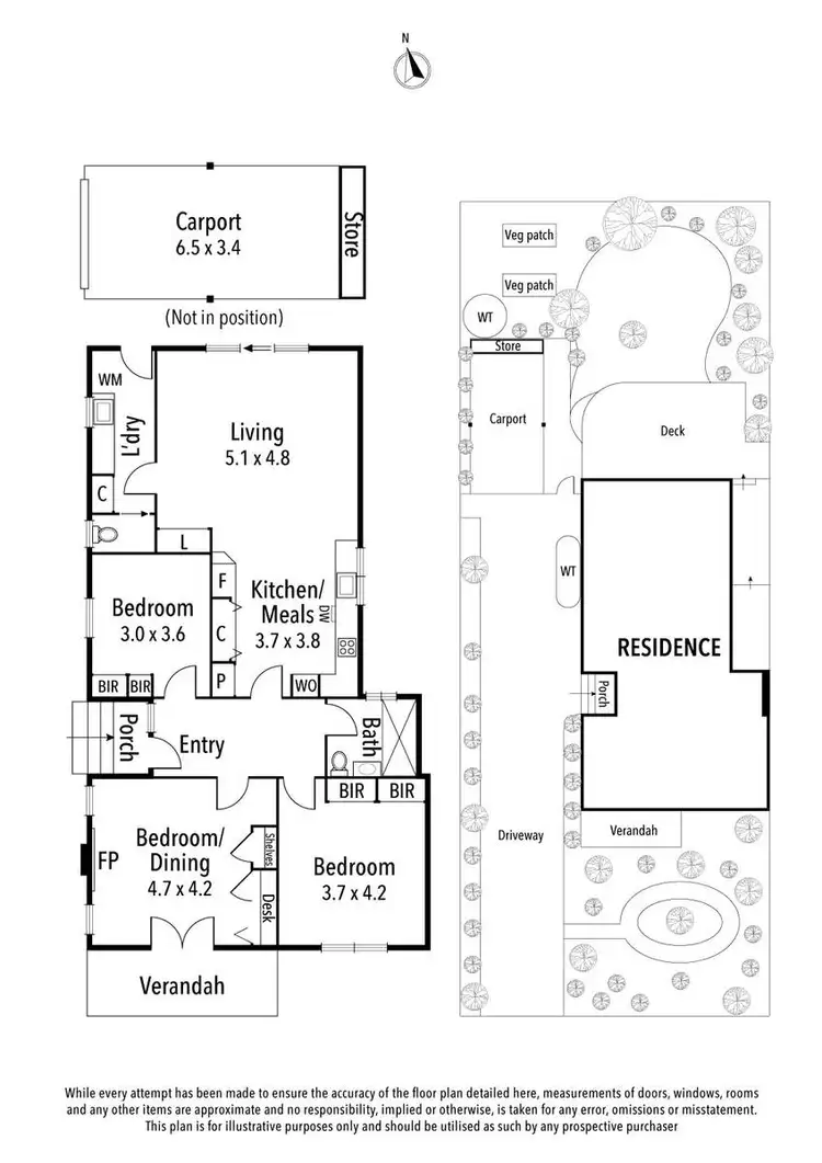 Floorplan of Homely house listing, 5 Clifton Grove, Ivanhoe VIC 3079